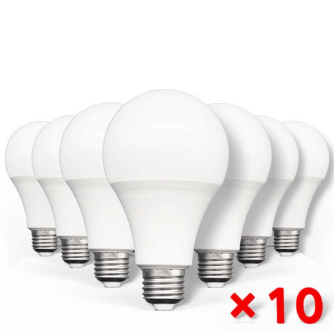 10pcs LED Bulb Lamps E27 AC220V 240V Light Bulb Real Power 20W 18W 15W 12W 9W 5W 3W Lampada Living Room Home LED Bombilla ► Photo 1/6