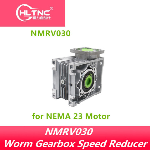 5:1-80:1 Worm Reducer NMRV030 11mm Input Shaft RV030 Worm Gearbox Speed Reducer for NEMA 23 Motor ► Photo 1/3