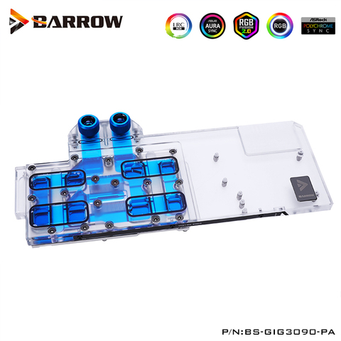 Barrow GPU Water Block For Gigabyte RTX 3080 GAMING OC 10G  ,3080 EAGLE,VISION OC 10G ，BS-GIG3090-PA ► Photo 1/6
