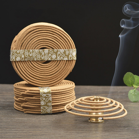 T 48pcs/box Natural Coil Incense Aromatherapy Fragrance Indoors Indian Buddhist Sandalwood Incense Without Censer ► Photo 1/6