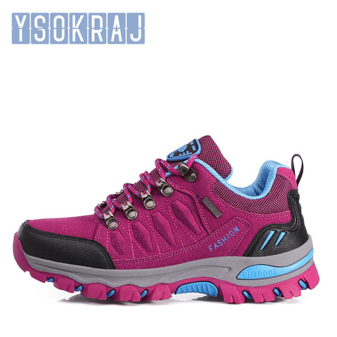 Men&Women Hiking Shoes Outdoor Sneakers Women Travel Shoes Non-slip Breathable Waterproof Sports Shoes Work Shoes Male Trekking ► Photo 1/6