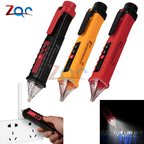 LED Digital 12V-1000V AC Voltage Detectors Non-Contact Socket Wall Tester Pen Voltmeter Meter Volt Current Electric Test Pencil ► Photo 1/6