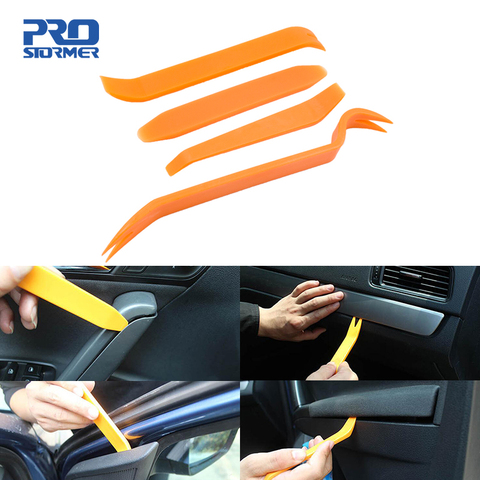 4Pcs Portable Auto Car Radio Panel Door Clip Panel Trim Dash Audio Removal Installer Pry Kit Repair Tool Hand Tool by PROSTORMER ► Photo 1/6