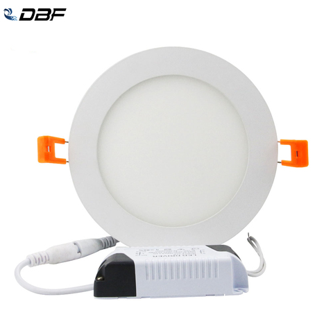 [DBF]Ultra Thin 3W 4W 6W 9W 12W 15W 18W Dimmable LED Recessed Ceiling Lamp Round LED Panel Light 3000K/4000K/6000K Home Decor ► Photo 1/6