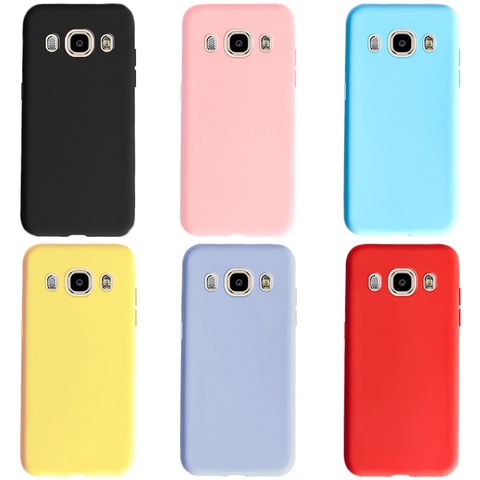 For Cover Samsung Galaxy J3 J5 J7 2016 Case J310 J510 J710 Candy Color Soft TPU Back Cover Fundas For Samsung J3 J5 J7 6 Case ► Photo 1/6