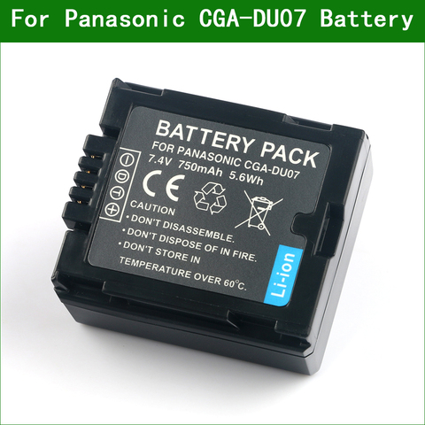 LANFULANG Camcorder Digital Battery Compatible For Panasonic CGR-DU06 VW-VBD070 NV-GS47 NV-GS50 NV-GS27 SDR-H20 NV-GS57 NV-GS58 ► Photo 1/6