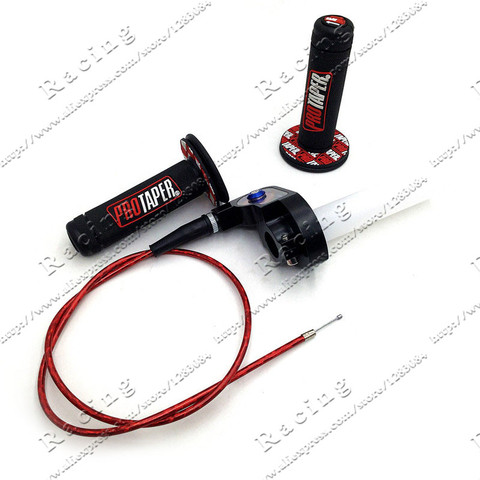 Handle Grip Motorcycle with 1/4 Quick Turn Throttle Dirt Pit Bike Motocross 7/8