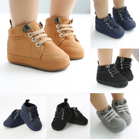 Baby Infant Boys Shoes First Walkers For Newborn Soft Non-Slip Sneakers 0-18M Fashion Baby Shoes ► Photo 1/6