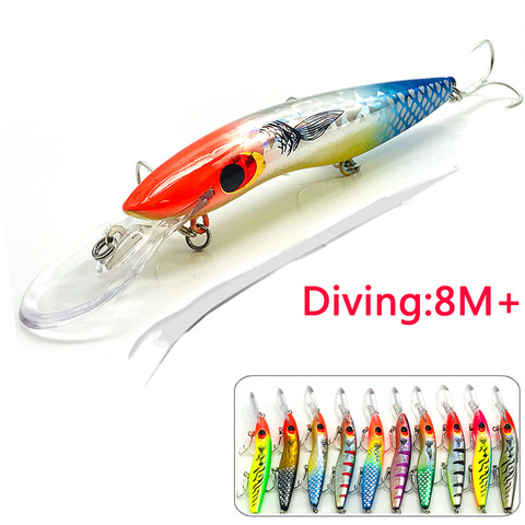 Jerkbait Minnow Wobbler For Pike/Fish Swimbait Deep/Hard/Big/Fake/Artificial Bait For Fishing Lure/Baubles/Tackle/Crankbait/Carp ► Photo 1/6