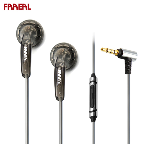 FAAEAL Iris Hifi Earbuds 32 ohms Earphone Full Transparent Shell Pop music Earbuds For Xiaomi/Huawei/iphone With Mic ► Photo 1/6