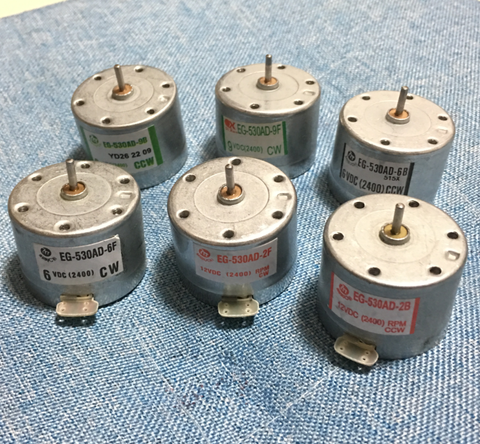 DC Motor EG-530AD 9V 6V 12V CW CCW 2400RPM Sound Recorder Audio power amplifier Motor Recorder motor ► Photo 1/5