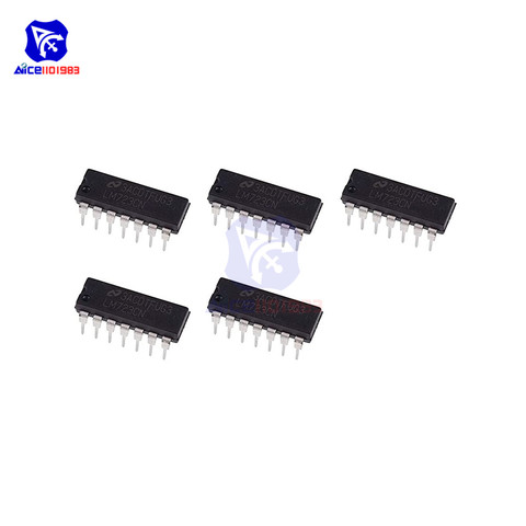 diymore 5PCS/Lot IC Chip LM723CN LM723 Adjustable Voltage Regulator IC 2 -37V DIP-14 Original Integrated Circuits ► Photo 1/2