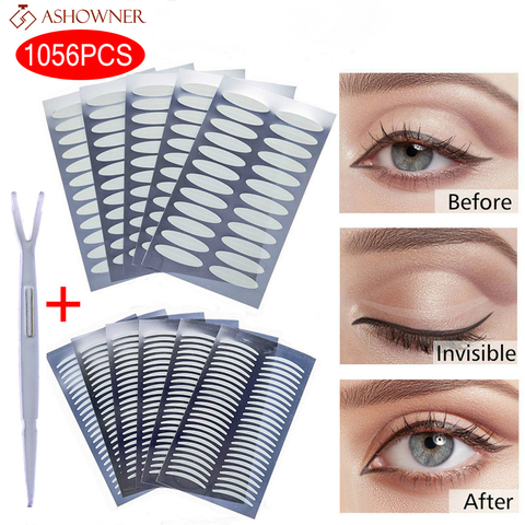 720/1056PC Invisible Double Eyelid Tape Self-Adhesive Transparent Eyelid Stickers Slim/Wide Waterproof Fiber Stickers for eyelid ► Photo 1/6