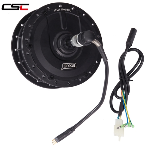 MXUS Brand XF15F XF15R 36V 350W Front Rear Wheel Drive High Speed Brushless Gear Ebike Hub Motor ► Photo 1/5