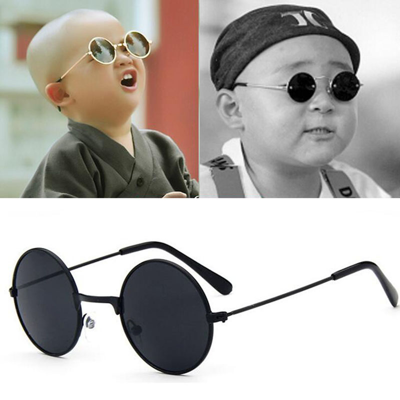 Retro Round Frame Children Kids Sunglasses Baby Girls UV400 Eyeglass Sun Glasses
