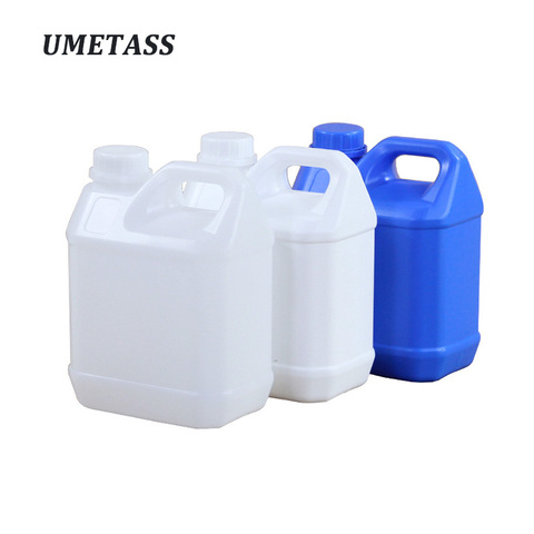 UMETASS 2 liter square plastic jerry can food grade HDPE Gallon Bottle for Alcohol Gel shampoo refillable bottle ► Photo 1/6