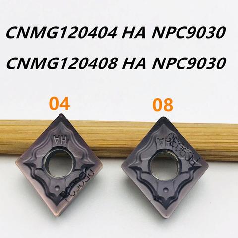 10PCS High Quality External Turning Tool CNMG120404 CNMG120408 HA PC9030 CNC Lathe Turning Tool CNMG 120404 Carbide Insert ► Photo 1/6