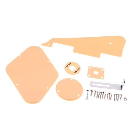 Beige Guitar Scratch Plate Guard Cavity Switch Covers Selector Plate Bracket Screws Set for Les Paul Guitar Parts ► Photo 1/6