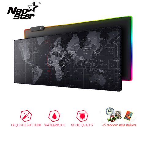 NEO STAR Gaming Mouse Large Mouse Pad Gamer Old World Map Notebook Computer Mousepad Mats Office Desk Resting Surface Mat Game ► Photo 1/6