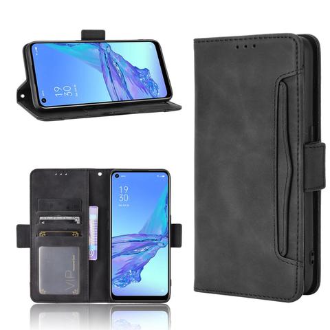 For OPPO A53s Case Premium Leather Wallet Leather Flip Multi-card slot Cover For OPPO A53S CPH2135 A 53S A53 S OPPOA53S Case ► Photo 1/6