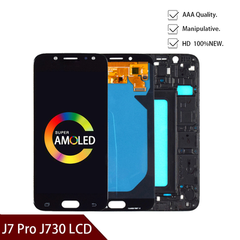 5.5inch Super Amoled LCD For Samsung Galaxy J7 Pro 2017 J730 J730F LCD Display and Touch Screen Digitizer Assembly ► Photo 1/6