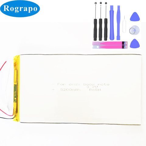 New 3.7V 5100mAh Li-Polymer Replacement Tablet Battery For ONYX BOOX NOTE / PRO / NOTE+ e-Book With 3 Lines +tools ► Photo 1/5