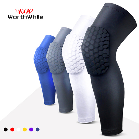 WorthWhile 1PC Basketball Knee Pads Protector Compression Sleeve Honeycomb Foam Brace Kneepad Fitness Gear Volleyball Support ► Photo 1/6