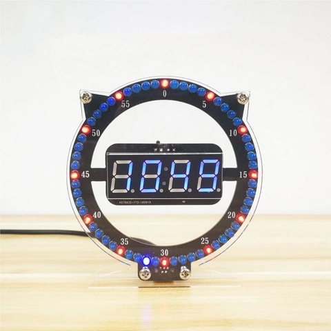 DIY innovative Cat Clock Kit Night Light Clock Electronic Education DIY Kit Digital Tube Set Red Green Blue ► Photo 1/6