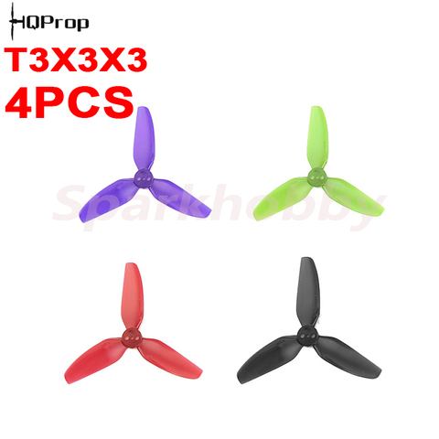 4PCS/2Pairs HQ Durable Prop T3X3X3 propeller 3 blade/tri-blade 3 inch CW CCW Poly carbonate prop for FPV RC Racing drone ACCS ► Photo 1/6