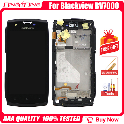BingYeNing New Original For Blackview BV7000/BV7000 Pro  Touch Screen+LCD Display with Frame Assembly Replacement 5.0 inch ► Photo 1/4
