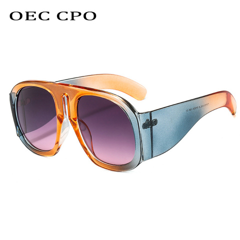 OEC CPO Fashion Square Sunglasses Women New Vintage Colorful Steampunk Goggle Sunglasses Men Retro Punk Glasses UV400 Shades ► Photo 1/1