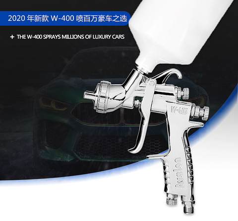 free shipping, W-400 spray gun,W400 painting gun,HVLP manual gun,gravity feed type,car repair painting,good atomization ► Photo 1/6