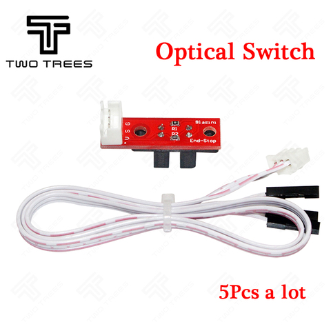 5Pcs/a lot Limit Optical switch,Endstop for CNC 3D Printer RepRap RAMPS 1.4 Board switch-Red for 3d printer, Separate Package ► Photo 1/1