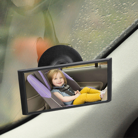 Baby Car Mirror 360° Rotating Adjustable Rearview Mirror Suction Cup Car Baby View Mirror Universal Auto Kids Safety Accessory ► Photo 1/6