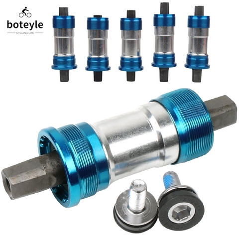 Bicycle Bottom Bracket BB Axle 103/107/110/113/116/118/120/122/124/126/127.5mm MTB Quare Hole Crank Axis Waterproof Screws ► Photo 1/6