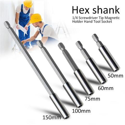 1PC 1/4'' Hex Quick Release Magnetic Screwdriver Bit Holder Extension Bar Quick Change 1/4