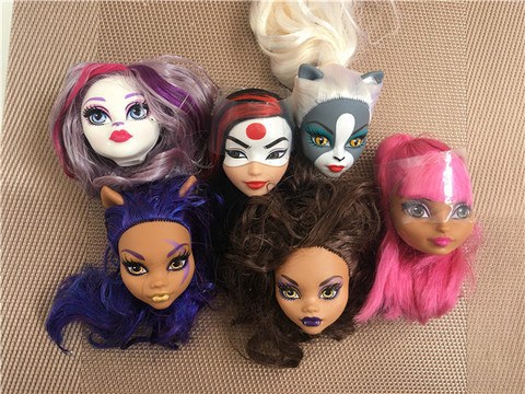 Rare Collection Monsters Doll Head Good Makeup Doll Head Girl Dressing DIY Toy Parts Children Christmas Gift Party Favor ► Photo 1/5