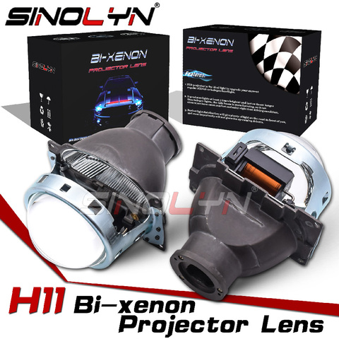 Sinolyn Bi Xenon Projectors Headlight Lens Koito H11 LED/HID 3 Inch Metal Koito Q5 Lenses For Car Headlight Car Lights Tuning ► Photo 1/6