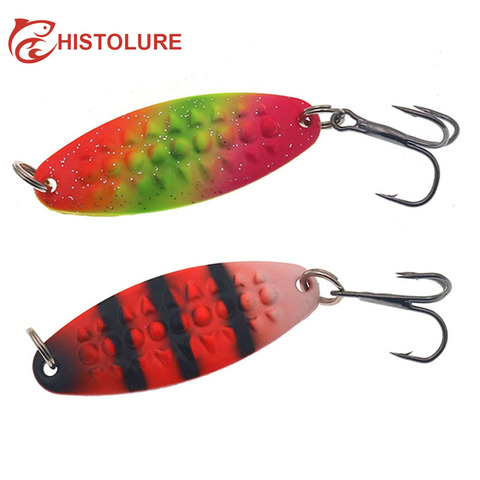 HISTOLURE 6g Metal Spinner Spoon Fishing Lure Hard Baits Sequins  with Treble Hook Metal Fake Popper Bait ► Photo 1/6