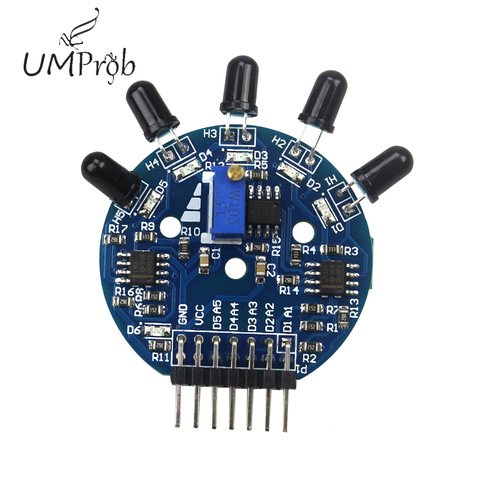 5 Way Flame Sensor Module Digital Analog Signal Dual Output Fire Detection Sensor Module for Arduino ► Photo 1/2