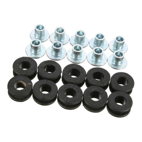 10PCS Motorcycle Fairings Rubber Grommets 6mm Replacement for Honda CBR 954 929 600 1000 Motorbikes ► Photo 1/6