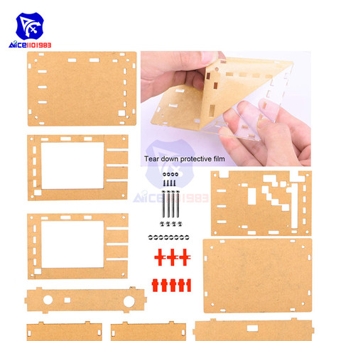 diymore DSO138 Oscilloscope Transparent Acrylic Case Cover DSO138 Digital Oscilloscope Anti Scratch Protection Shell DIY Kit ► Photo 1/5