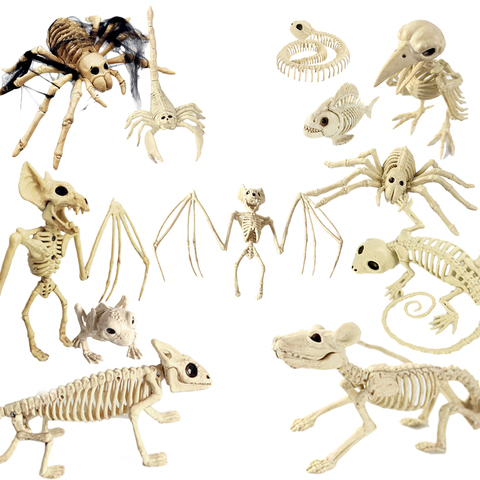 30CM Halloween Decoration Animal Skeleton Hallowmas House Party Ornament Horror Spider Bat Mouse Scorpion Bones Model Lifelike ► Photo 1/6