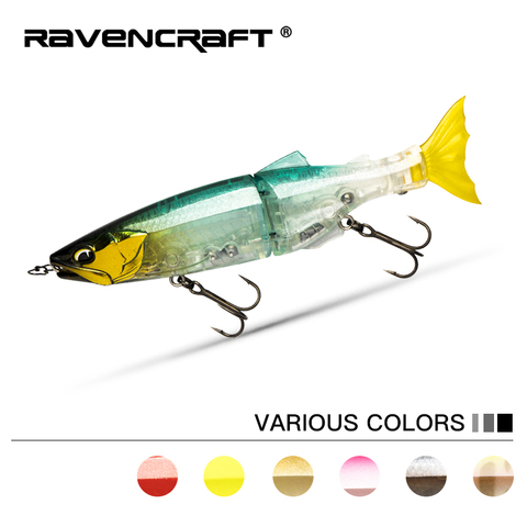 Ravencraft JINGLUO Whale-fall 137mm 29g/26g Painted Fhard Flutter-Sinking Baits Glidebait Lures ► Photo 1/2