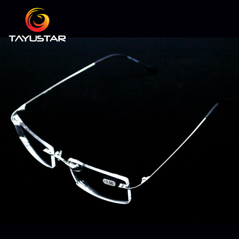 Titanium alloy glasses frame Rimless eyeglasses myopia Prescription eyeglasses men women myopia glasses reading glasses ► Photo 1/6