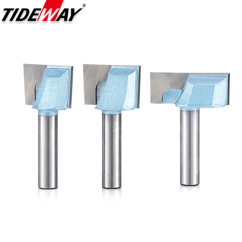 Tideway Cleaning Bottom CNC Router Bits Trimming Wood Engraving Milling Cutter Slotting Industrial Grade Woodworking Tool Bit ► Photo 1/6