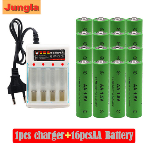 2022 100% New Brand AA rechargeable battery 4000mAh 1.5v AA  Alkaline Rechargeable batery + AA charger ► Photo 1/6