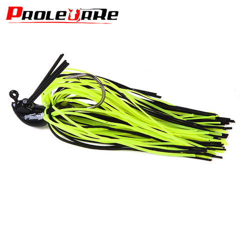 Jig Lure Spinner Bait 7g 10g 14g Skirt Beard Fishing Lures Rubber Jig  Buzzbait Swim Jig Head For Bass Pike Wobbler Fishing Hooks