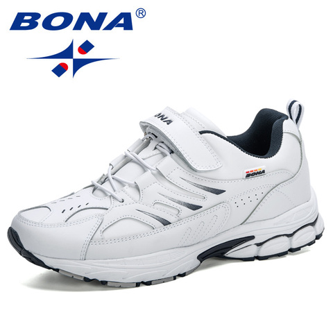 BONA 2022 New Arrival Action Leather Outdoor Work Safety Man Sneakers Non-slip Hot Sale Lace-up Casual Shoes Men Leisure Shoes ► Photo 1/6