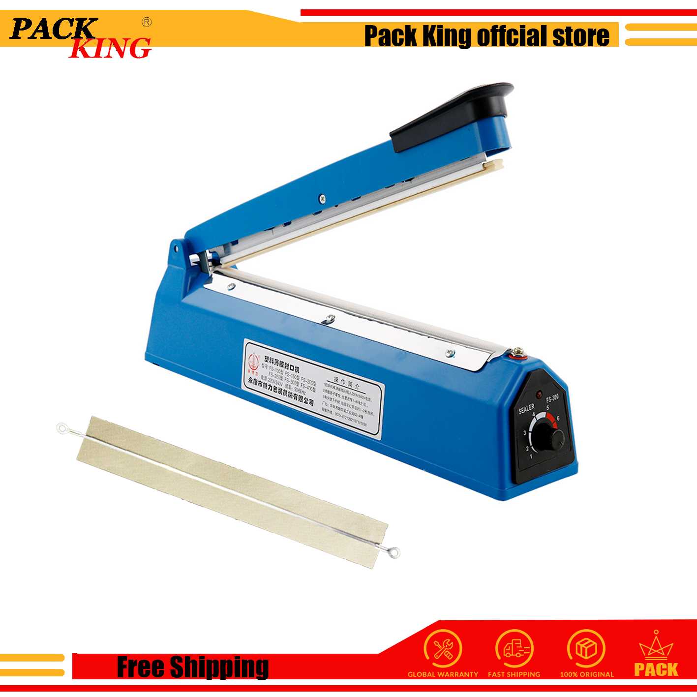 Polypropylene Bag Heat Sealer and Cutter by KF